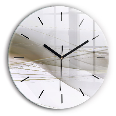 Horloge ronde murale 60 cm Abstraction lumineuse