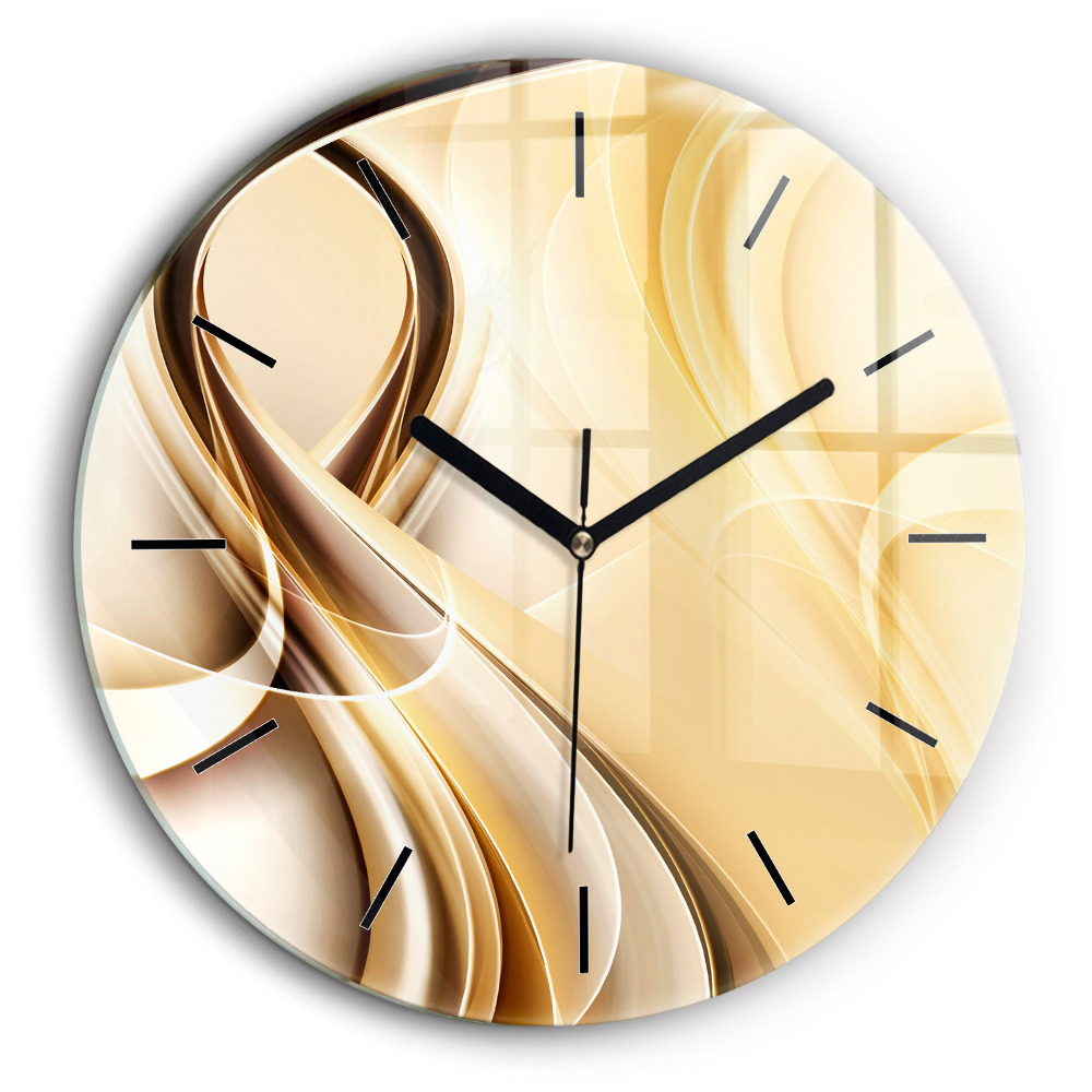 Horloge ronde 60 cm Vagues abstraites