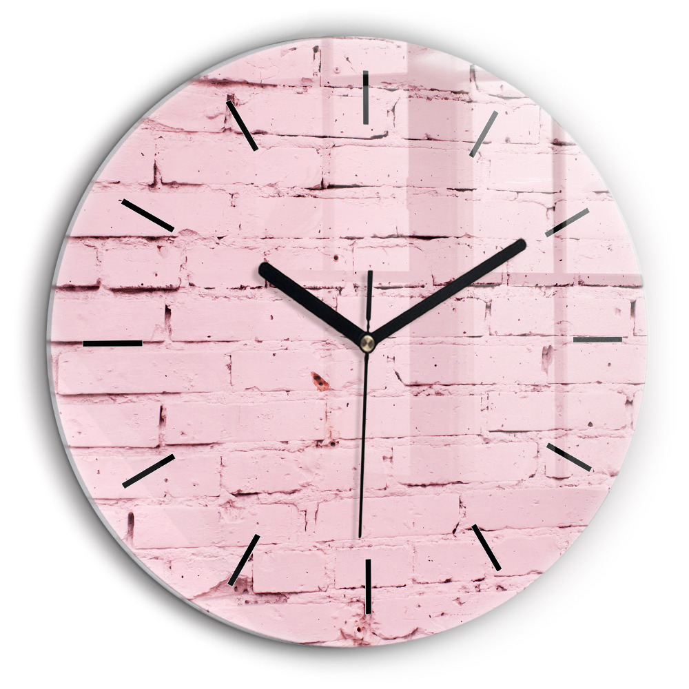 Horloge ronde 60 cm Mur de briques