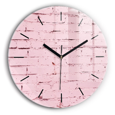Horloge ronde 60 cm Mur de briques
