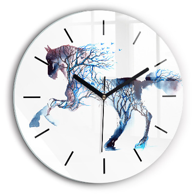 Horloge ronde murale 60 cm Nature de l'animal