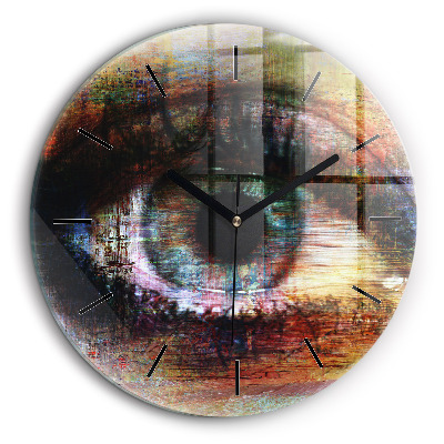 Horloge ronde murale 60 cm Street art Eye