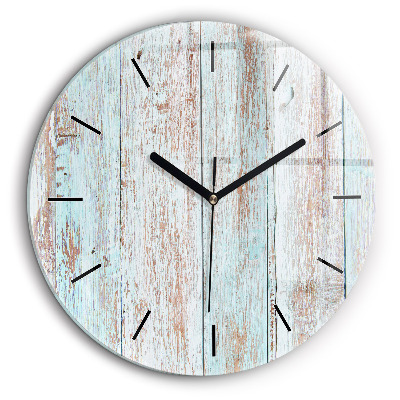 Horloge ronde 60 cm Bois pastel