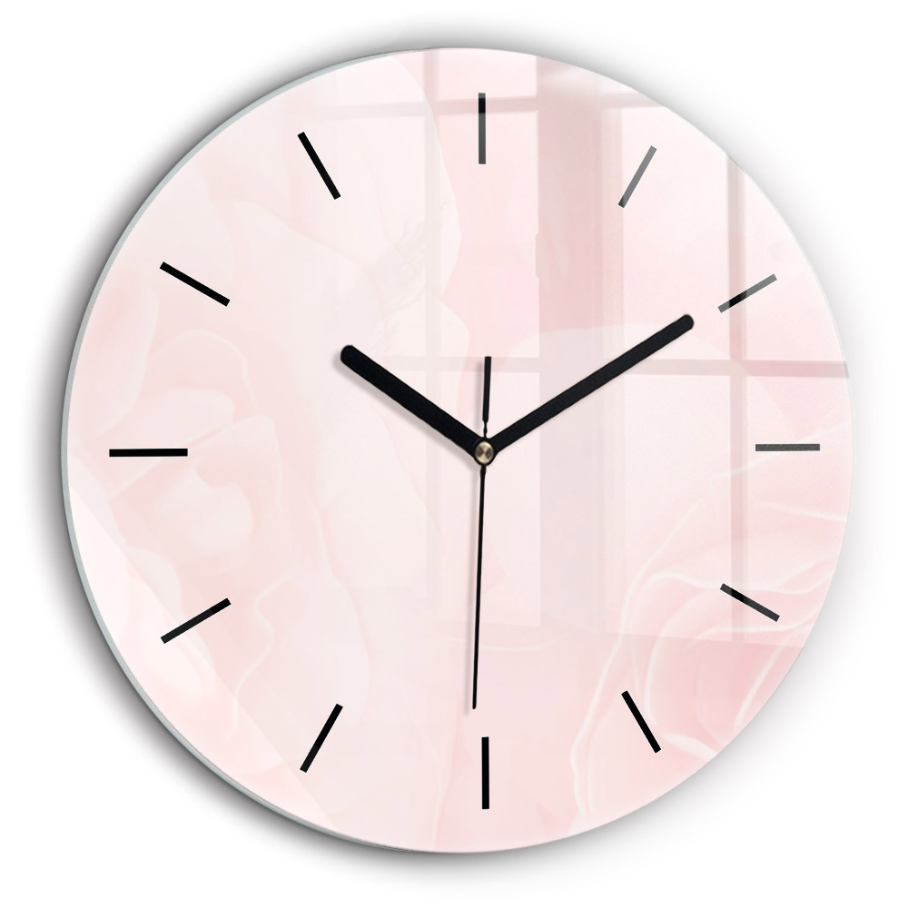 Horloge ronde 60 cm Roses en fleurs
