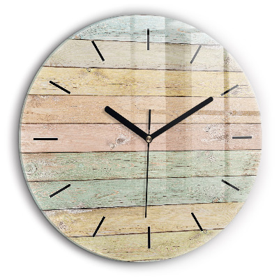 Horloge ronde 60 cm Tableaux colorés