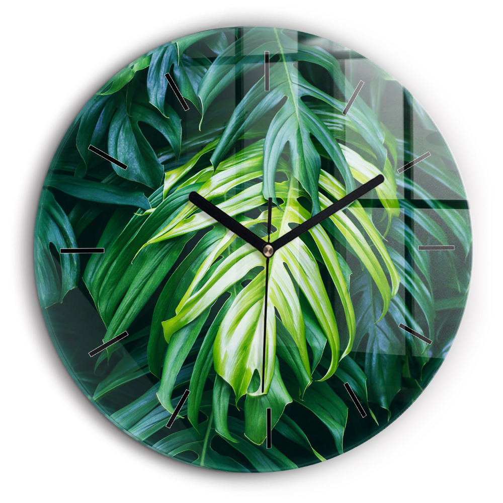 Horloge ronde murale 60 cm Nature tropicale
