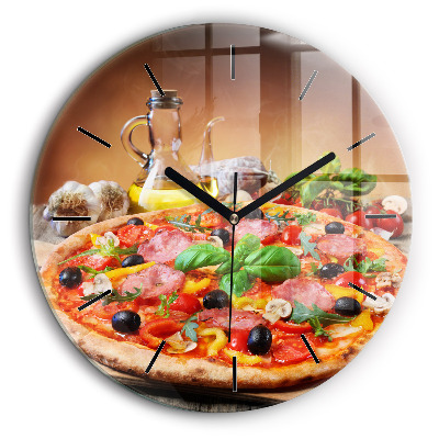 Horloge ronde murale 60 cm Cœur culinaire de l'Italie