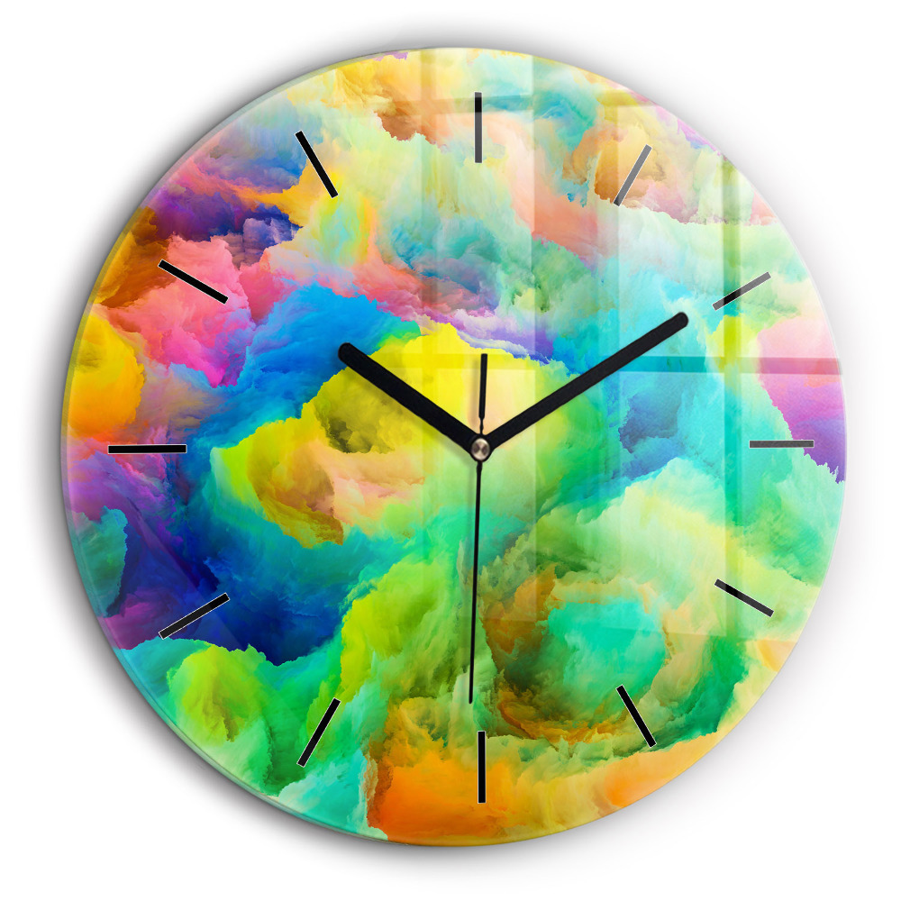 Horloge ronde 60 cm Texture fractale
