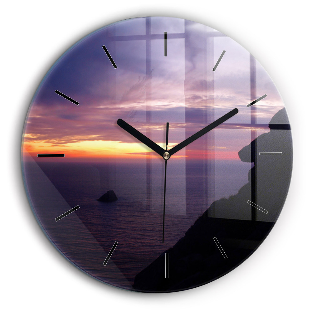 Horloge ronde 60 cm Tête de pierre