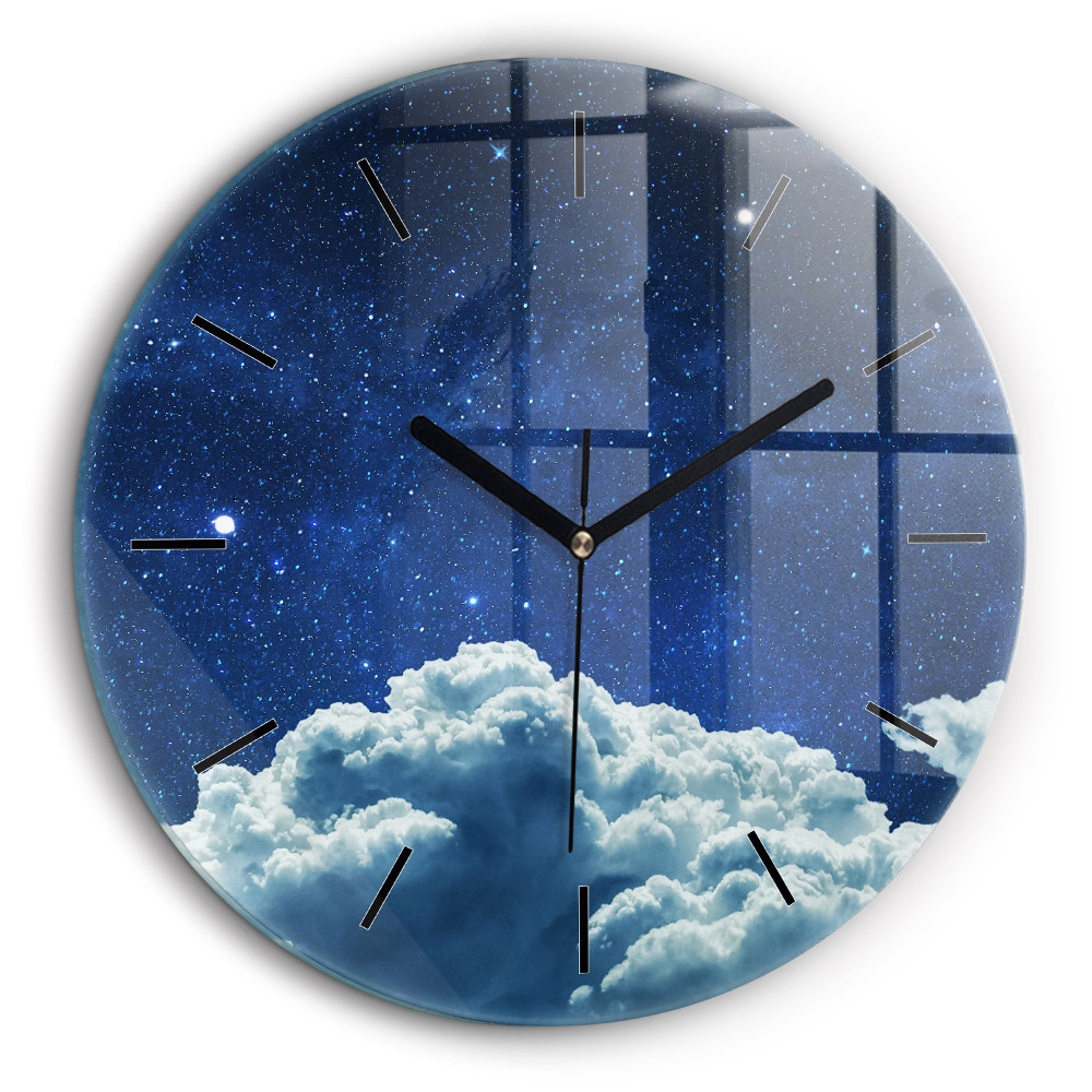 Pendule murale ronde 60 cm Ciel nocturne