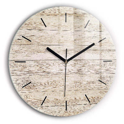 Horloge ronde 60 cm Panneaux en bois