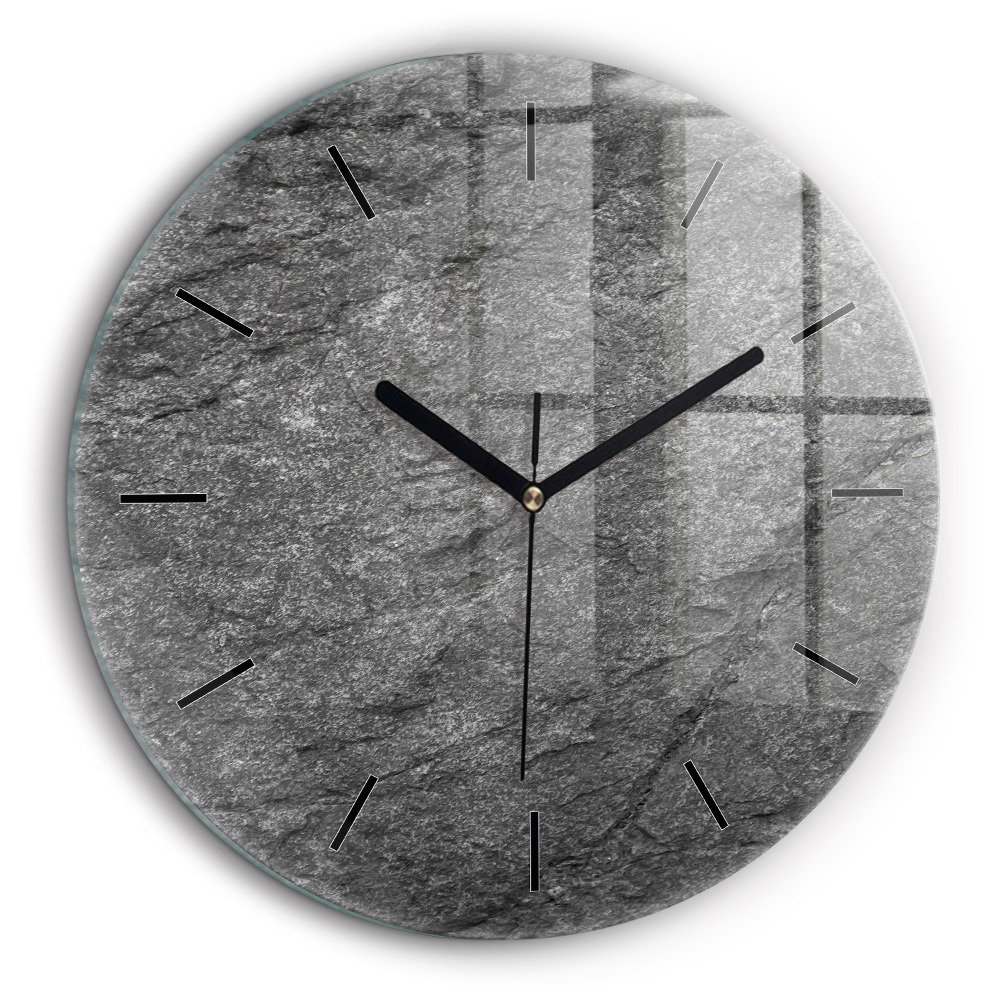 Horloge ronde murale 60 cm Roche volcanique
