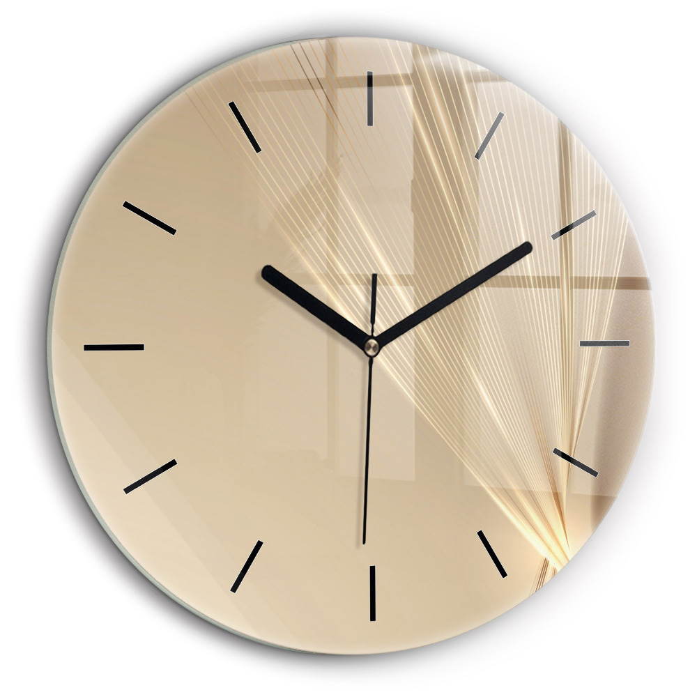 Horloge ronde murale 60 cm Lumière abstraite