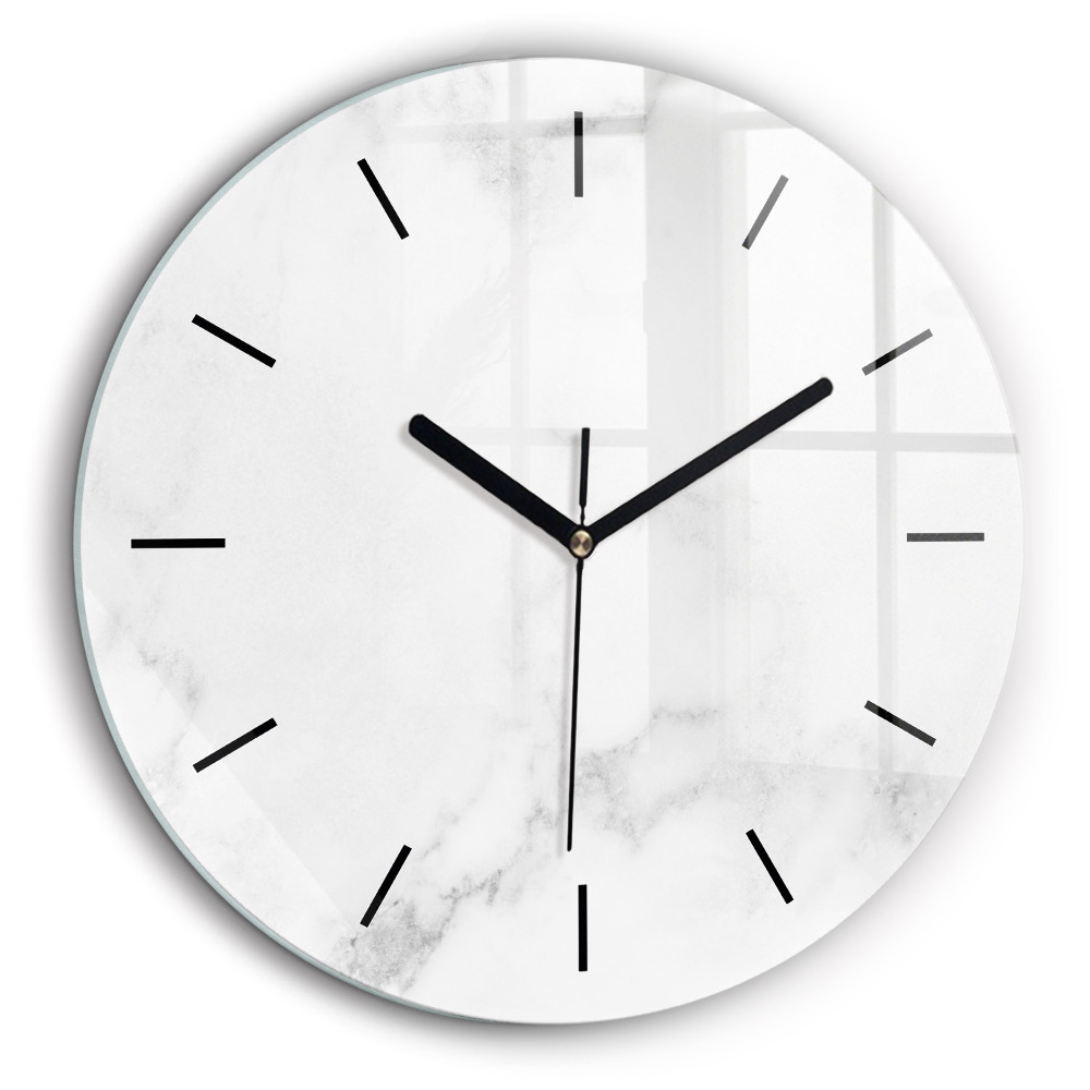 Horloge ronde 60 cm Marbre élégant