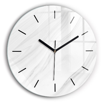 Pendule murale ronde 60 cm Marbre décoratif