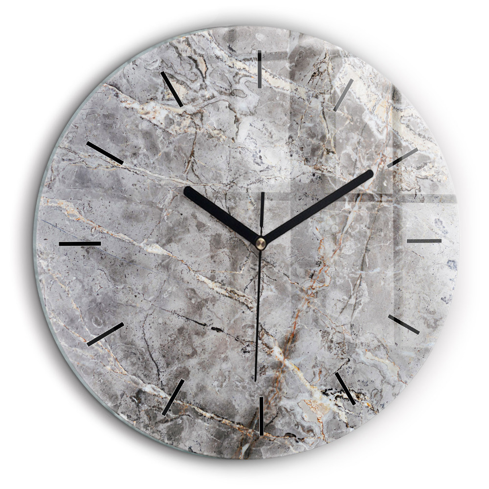 Horloge ronde 60 cm Marbre de granit gris