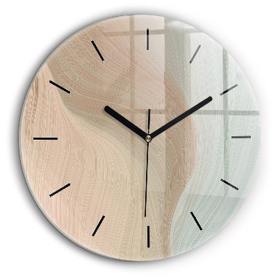 Horloge ronde 60 cm Vague abstraite