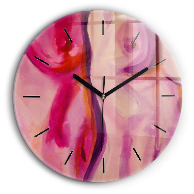 Horloge ronde murale 60 cm Peinture de femmes