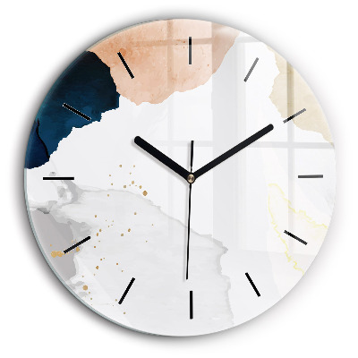 Pendule murale ronde 60 cm Abstrait taches