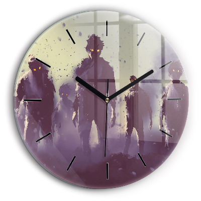 Horloge ronde 60 cm Zombie la nuit - halloween