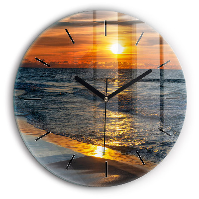 Pendule murale ronde 60 cm Władysławowo Mer Baltique