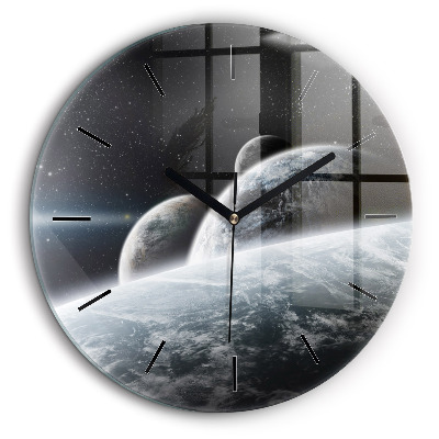 Horloge ronde 60 cm Cosmos et planètes