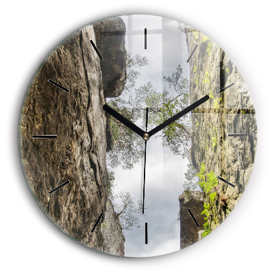 Horloge ronde murale 60 cm Cité du rock en République tchèque