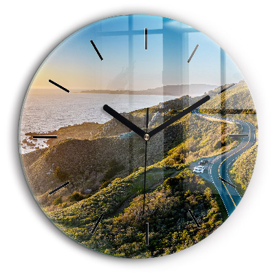 Horloge ronde murale 60 cm Route de San Francisco