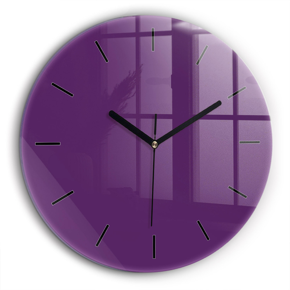 Horloge ronde 60 cm Couleur violet