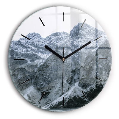 Horloge ronde en verre 60 cm Morskie Oko dans les Tatras