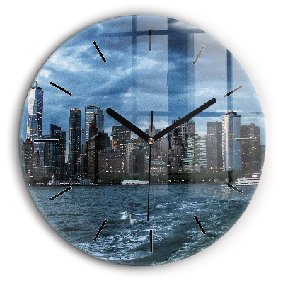 Horloge ronde 60 cm Panorama New York