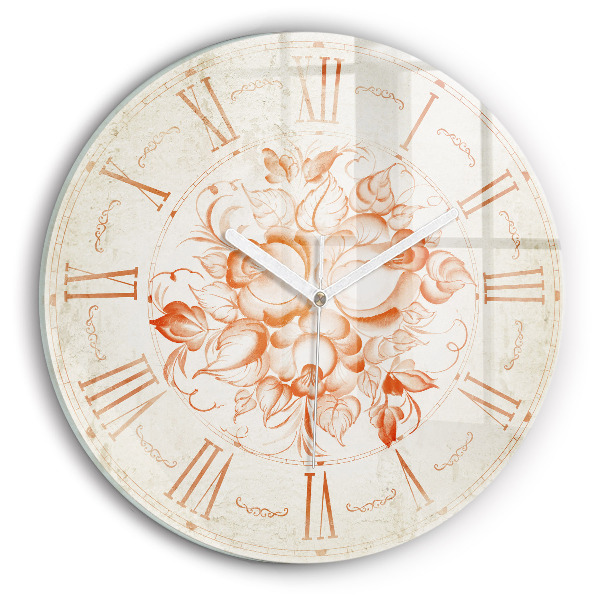 Motif romain Horloge ronde murale